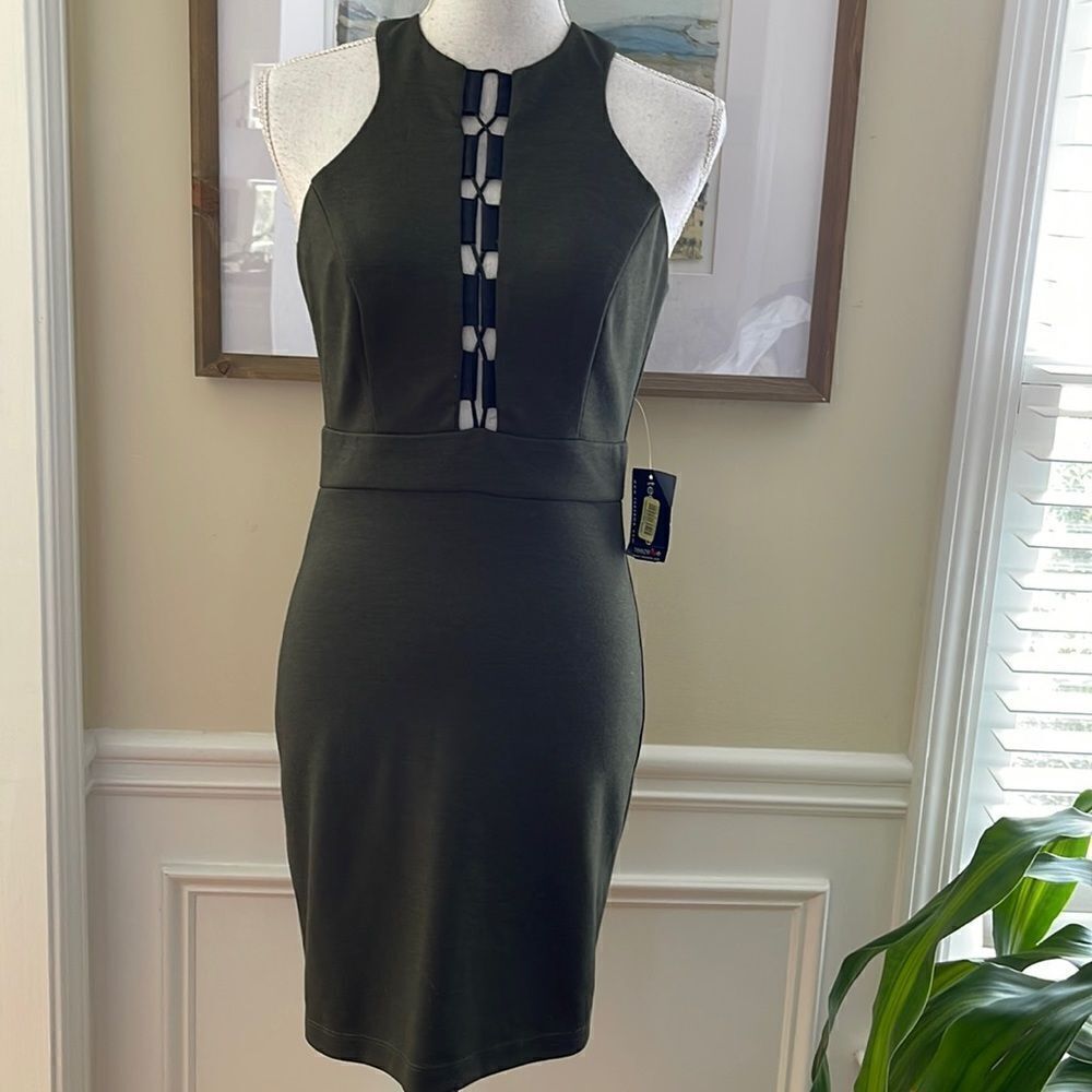 Teeze Me Olive Cocktail Dress